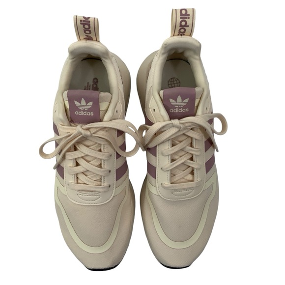 ADIDAS Originals Multix Sneakers Size 9 Cream Magic Mauve Black Leopard Print - Picture 2 of 9